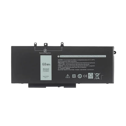 Genuine GJKNX 7.6V 68Wh Battery for Dell Latitude 5580 5480 5280 5590 5490 5488 5288 5495 5491 5591 E5480 E5580 E5490 E5590 Precision 3520 3530 Series 451-BBZG GD1JP 0GD1JP DY9NT 0DY9NT 5YHR4 P60F P72G 4-Cell