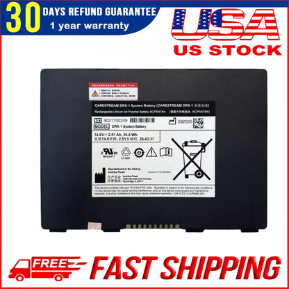 New Genuine DRX‑1 Battery for Carestream Systems – 8G5132, 9211600047, 990864, 993169