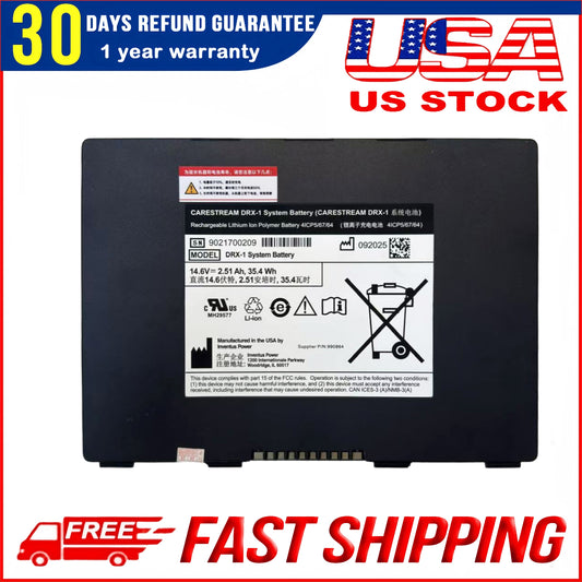 New Genuine DRX‑1 Battery for Carestream Systems – 8G5132, 9211600047, 990864, 993169