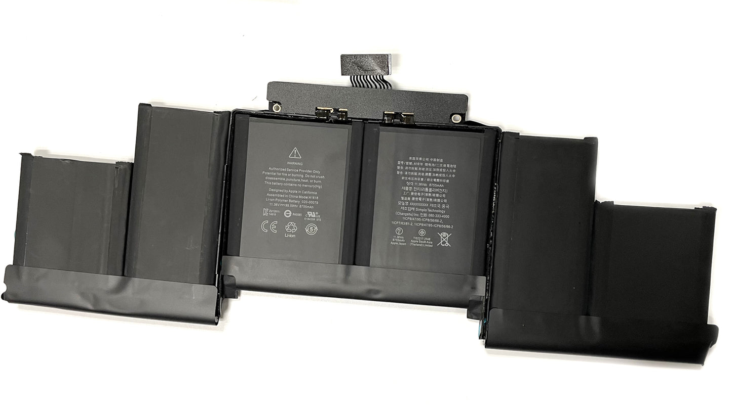 Genuine A1618 A1494 Battery Replacement for MacBook Pro 15 Inch Retina A1398 (Late 2013, Mid 2014, Mid 2015 Version), NOT fit for A1398 (Mid 2012 Early 2013), P/N:020-00079 02000079