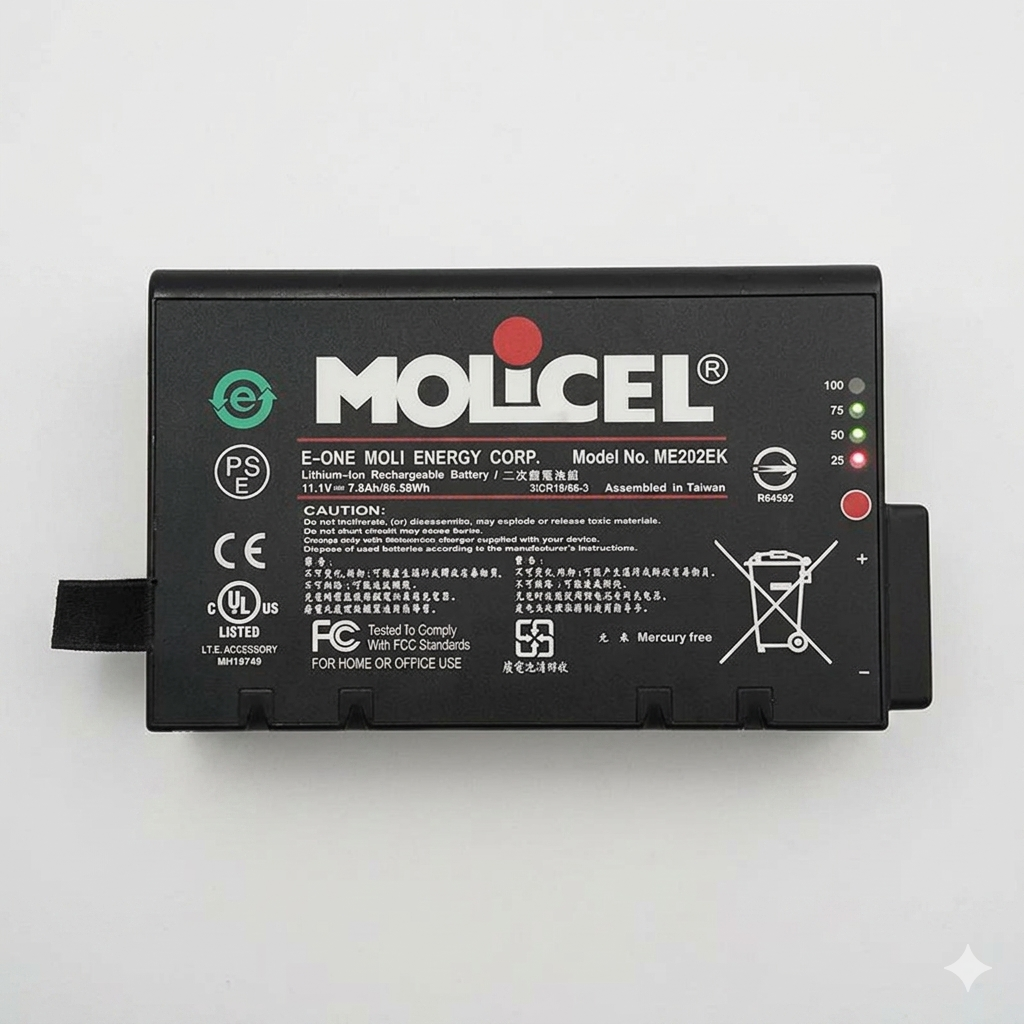 ME202EK Molicel Replacement Battery for Philips VS2 VS3 VS4 VM4 VM6 VM8 Patient Monitor