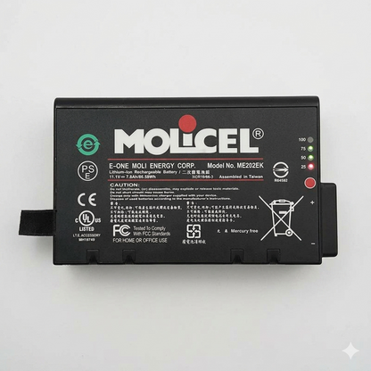 ME202EK Molicel Replacement Battery for Philips VS2 VS3 VS4 VM4 VM6 VM8 Patient Monitor