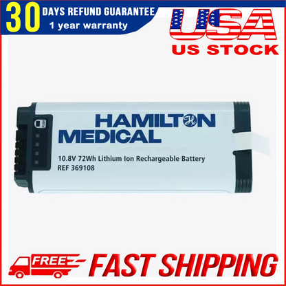 New Genuine REF 369108 Battery Replacement for Hamilton C1 T1 Ventilator & Oxy‑Gen Machine