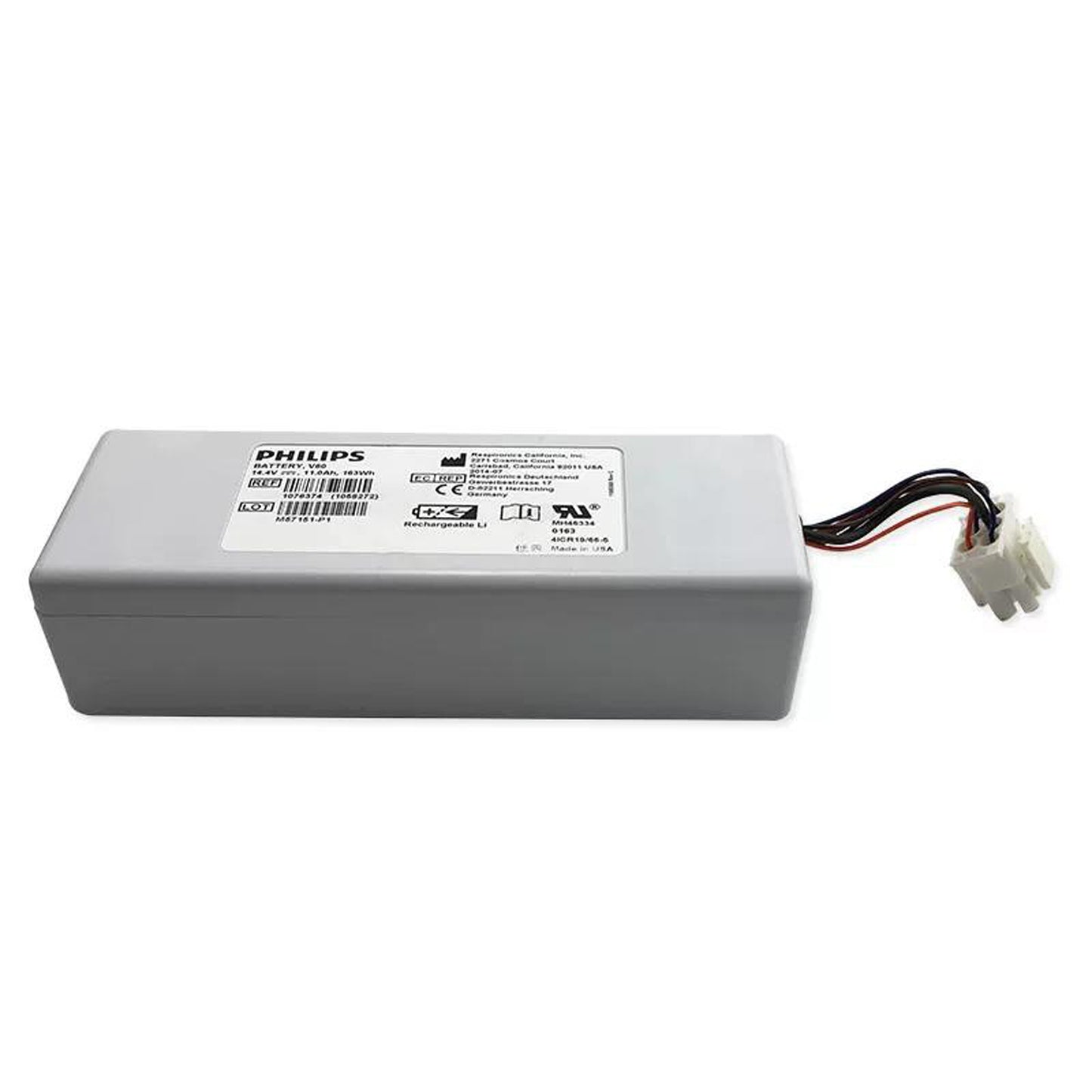 Original REF 1076374 Battery Replacement for Respironics V60 V60S Ventilator 41CR19/66-5