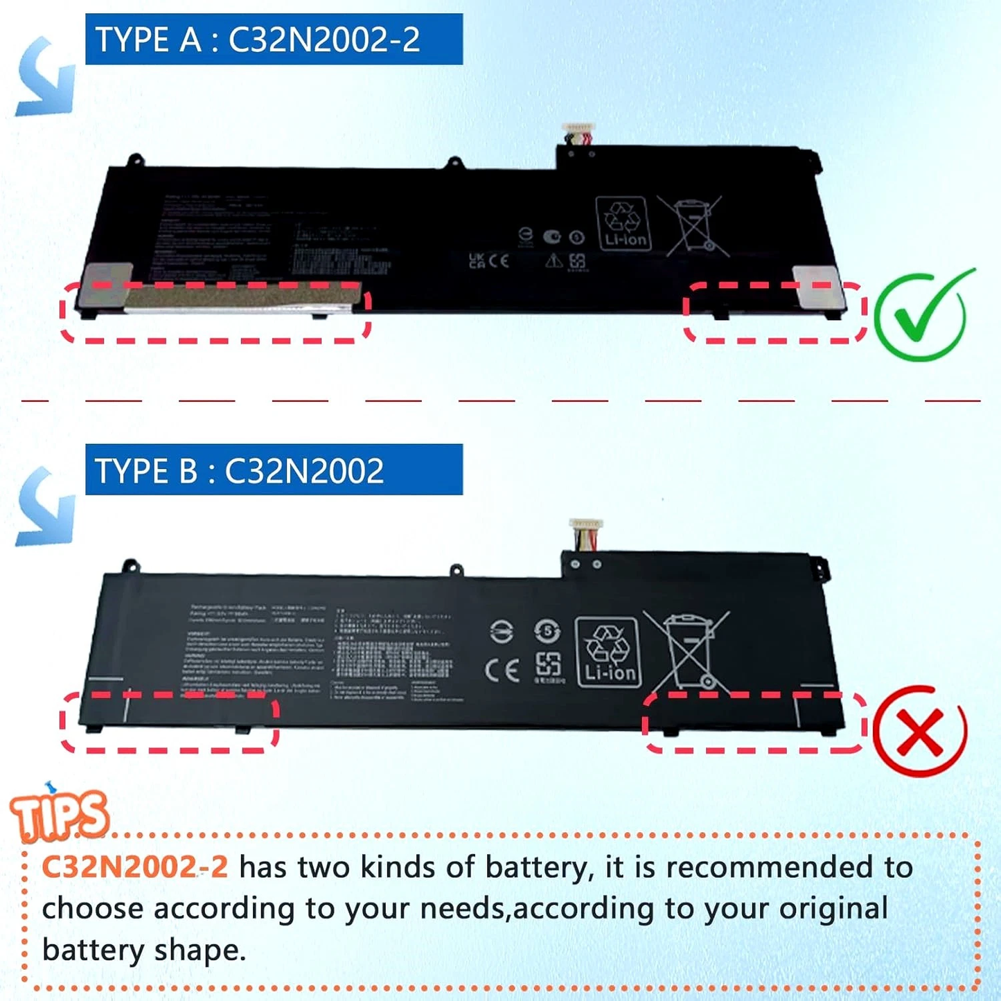 Genuine C32N2002-2 Battery for ASUS ZenBook Pro 15 Flip OLED UP6502ZA / UP6502ZD 96Wh