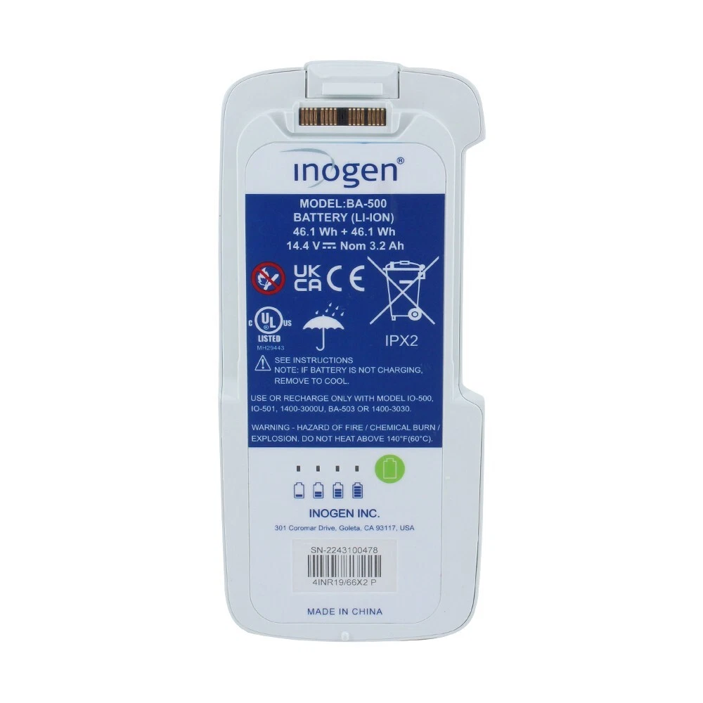  Genuine Inogen BA-500 8-Cell Battery for Inogen One G5 & OxyGo G5 | Factory Sealed Package
