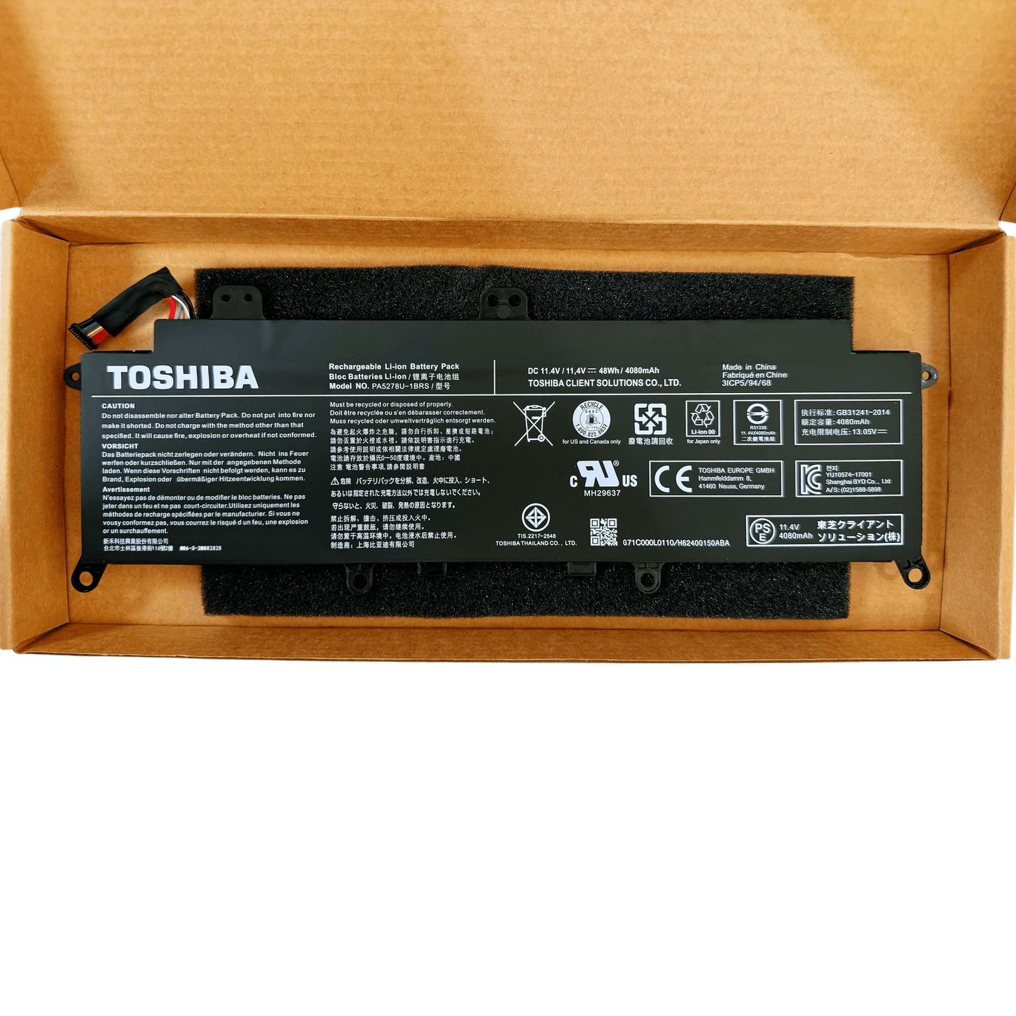 Genuine PA5278U-1BRS Battery for Toshiba Tecra X40-D X40-E Portege X30-D US