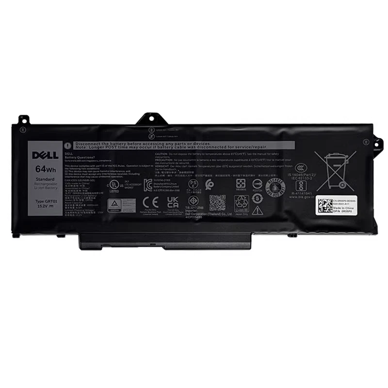 Genuine GRT01 64Wh Battery Replacement for Dell Alienware m17 R5 AMD Gaming Precision 15 3581 3591 3561 3571 3470 Latitude 5521 5531 5431 5421 Series 15.2V 4000