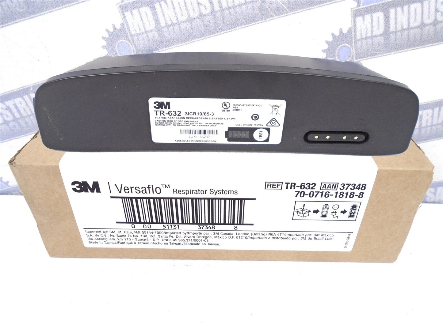 New Original TR-632 Battery for 3M Versaflo TR-600 Series PAPR