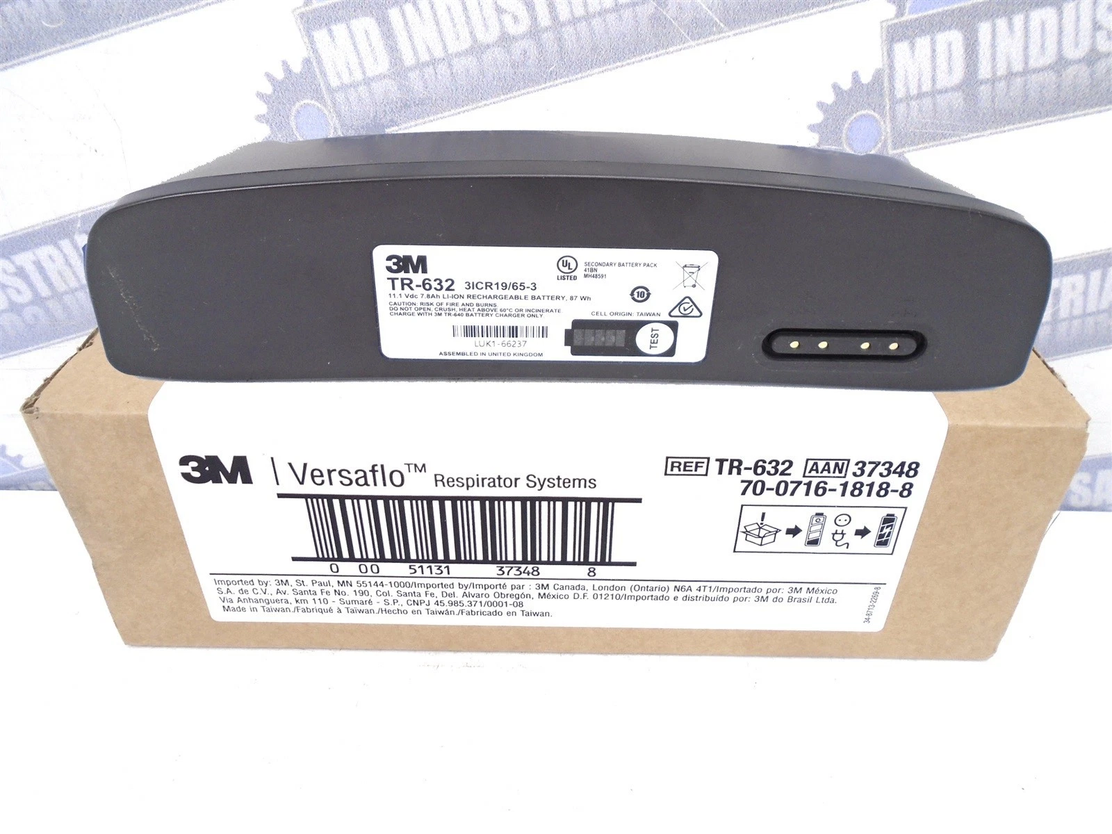 New Original TR-632 Battery for 3M Versaflo TR-600 Series PAPR