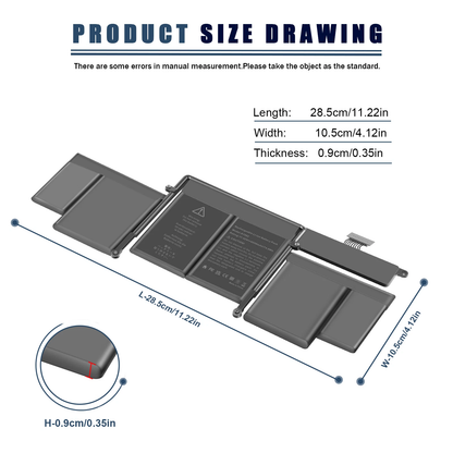 Best A1502 Replacement Battery for MacBook Pro Retina 13″ (Early 2015/Mid 2014/Late 2013) – 74.9Wh High Capacity