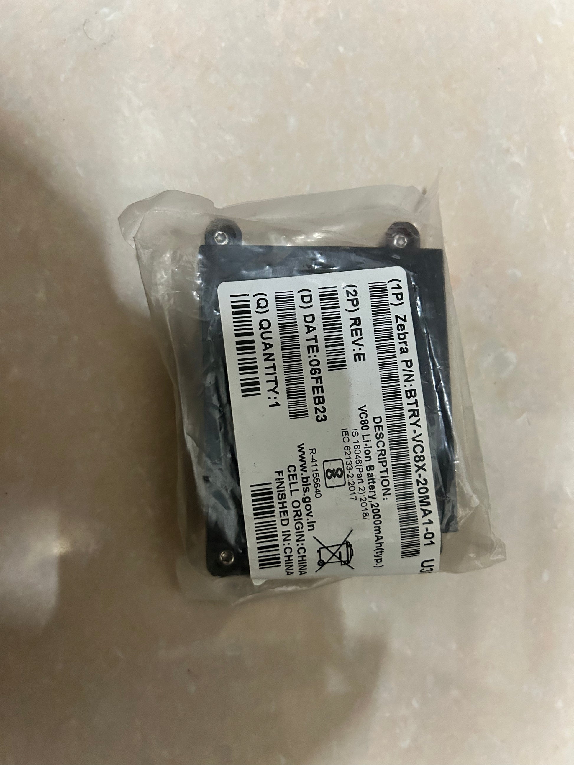 BT000254A01 Battery Replacement for Zebra VC80 & VC80X (2500mAh)