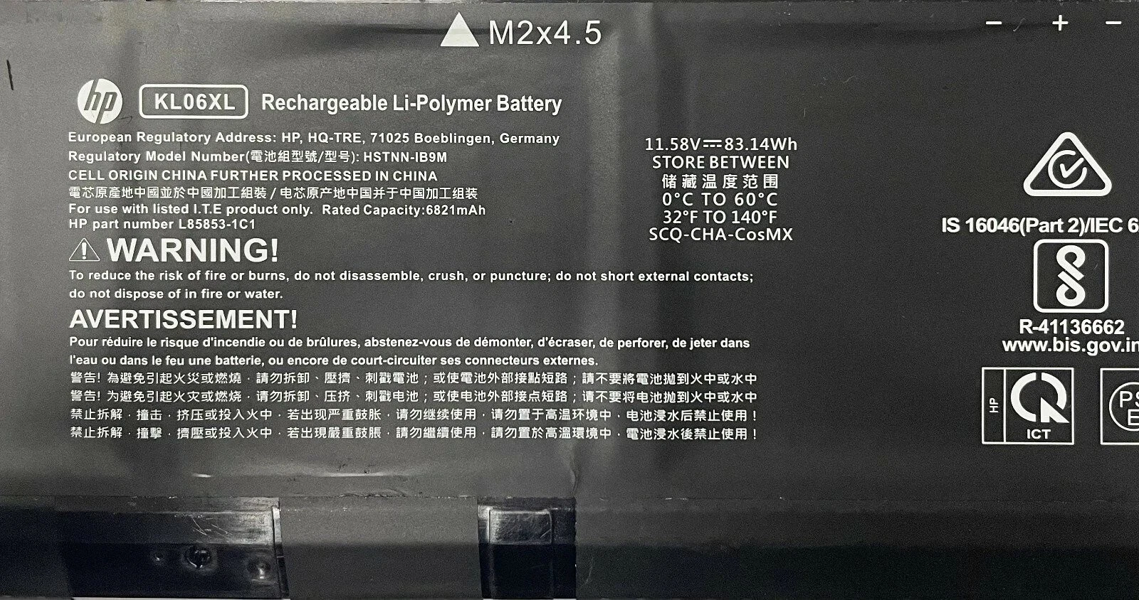 New Original KL06XL HSTNN‑IB9M L85885‑005 Battery Replacement for HP Envy 15‑EP0090TX Laptop