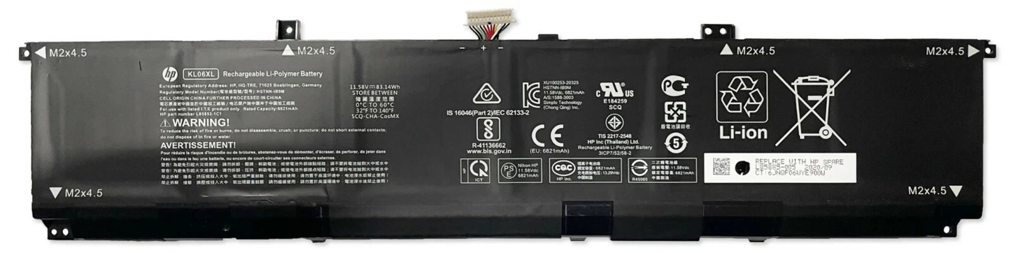 New Original KL06XL HSTNN‑IB9M L85885‑005 Battery Replacement for HP Envy 15‑EP0090TX Laptop