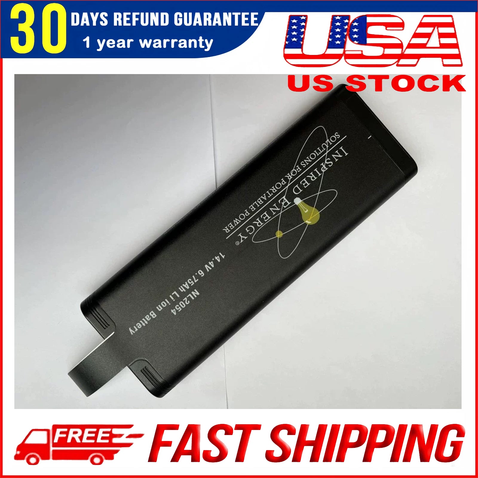 Inspired Energy NL2054 14.4V 6.6Ah Smart Battery – Replacement for eVolution 3e & Portable Medical Devices