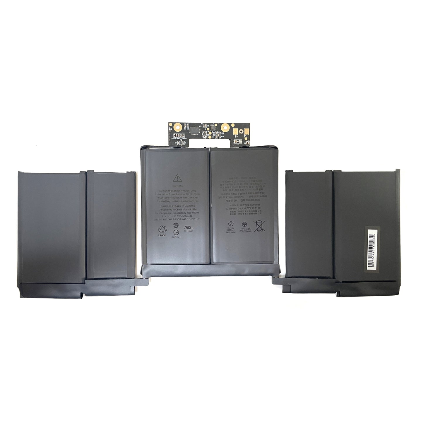 Genuine A1964 Laptop Battery for MacBook Pro 13" (A1989) Mid 2018 2019 A2251 2020 EMC 3214 EMC 3358 3348 BTO/CTO MR9Q2LL/A MR9R2LL/A MR9T2LL/A MR9V2LL/A MV962LL/A MV9A2LL/A MV962LL/A MV972LL/A 11.41V 58Wh