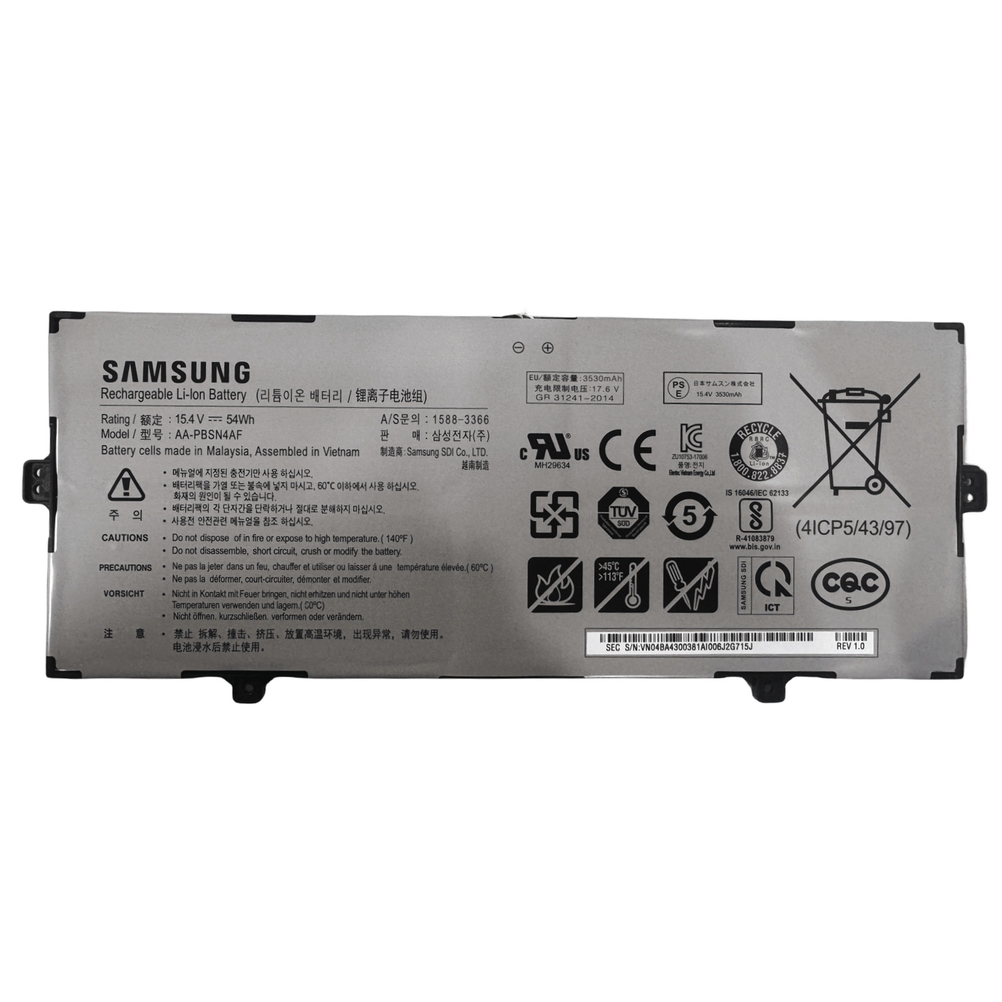AA-PBSN4AF New OEM Battery for Samsung NP930SBE NP930SBE-K01US NT930SBE NP730QCJ