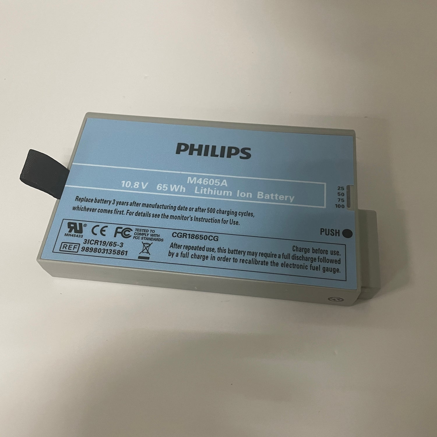 Genuine M4605A Battery for Philips MP20 MP30 MP40 MP50 MP60 MP70 MP80 MP90 Patient Monitor