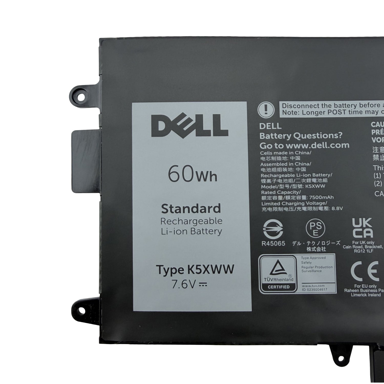 NEW Genuine Dell K5XWW Battery Replacement for Latitude 5289 2‑in‑1, E5289 2‑in‑1, 7389 2‑in‑1 Laptop