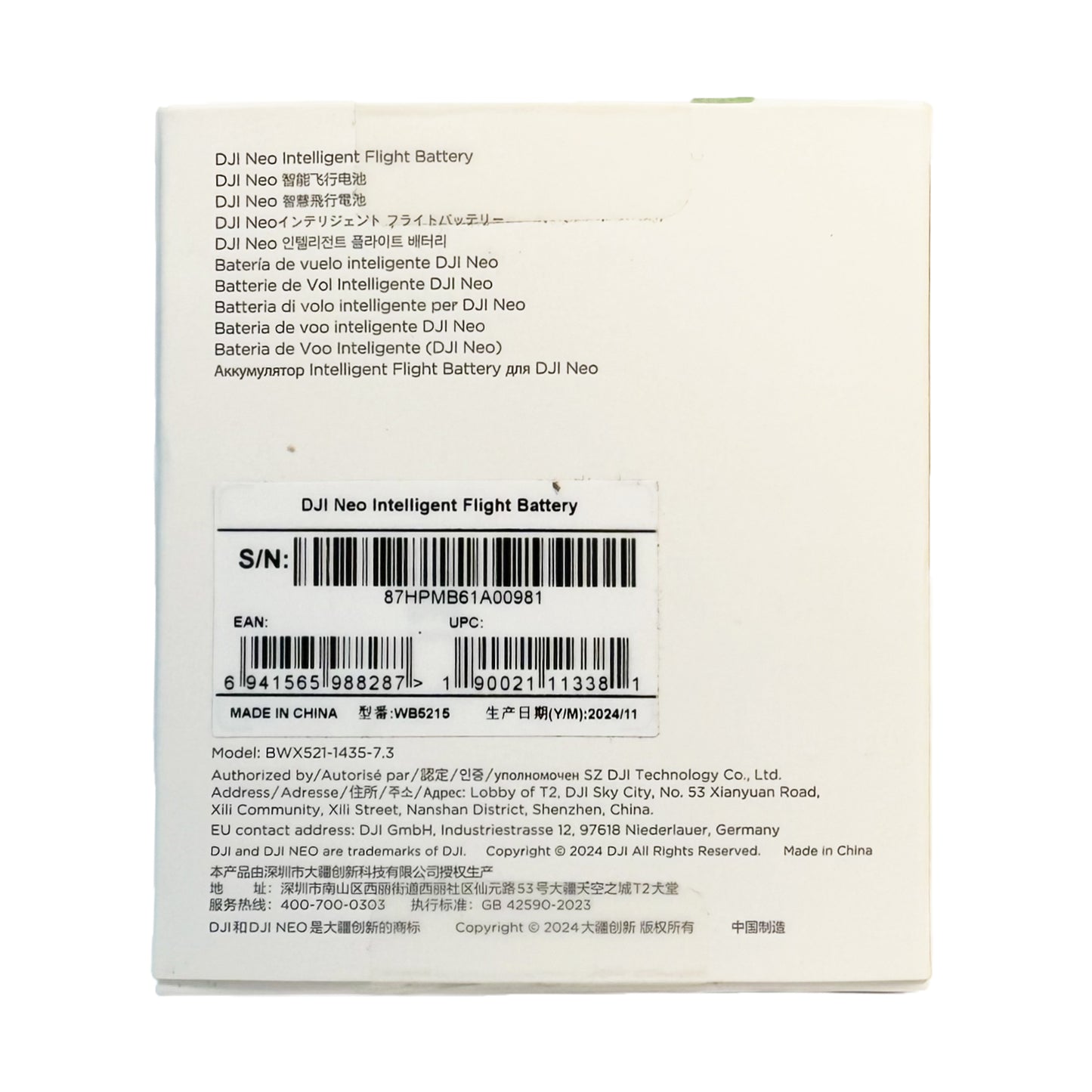 DJI Neo Battery 1435mAh Smart Flight Battery For DJI Neo Drone Accessories