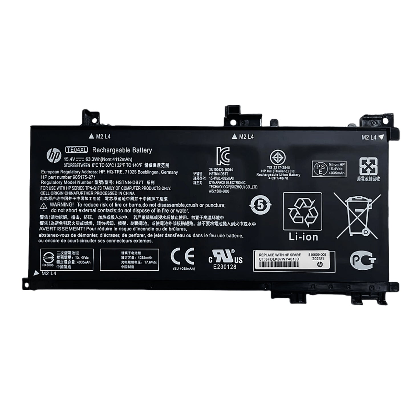 Genuine TE04XL Laptop Battery for HP Omen 15-AX Series & Pavilion 15-BC Series