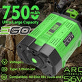 Replacement for EGO BA1400T 56V Li‑ion Battery (2‑Pack) – Upgrade Fuel Gauge – New