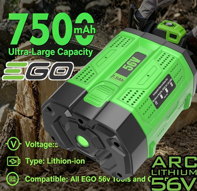 Genuine EGO Power BA1400T 56V Li‑ion Battery (2‑Pack) – Upgrade Fuel Gauge – New