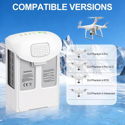 DJI Phantom 4 Series Intelligent Flight Battery High Capacity 5870mAh, for DJI Phantom 4, 4 Advanced, 4 Pro, 4 Pro V2.0, 4 RTK-OEM