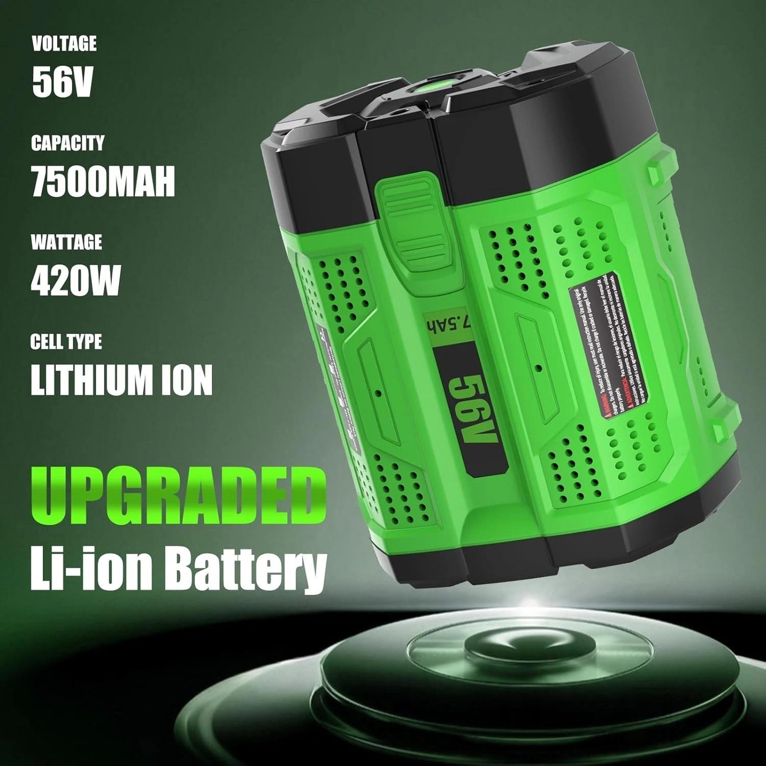 Genuine EGO Power BA1400T 56V Li‑ion Battery (2‑Pack) – Upgrade Fuel Gauge – New