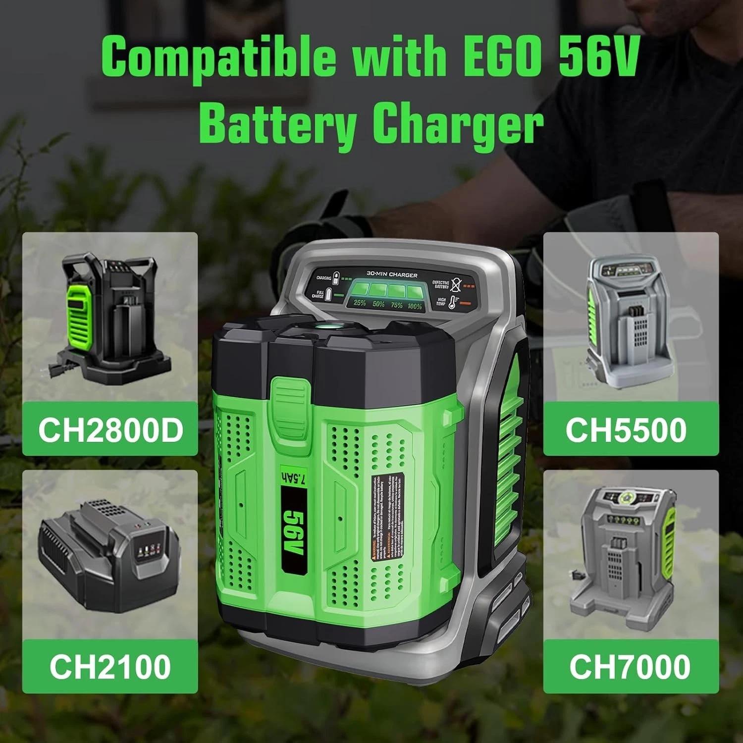 Genuine EGO Power BA1400T 56V Li‑ion Battery (2‑Pack) – Upgrade Fuel Gauge – New