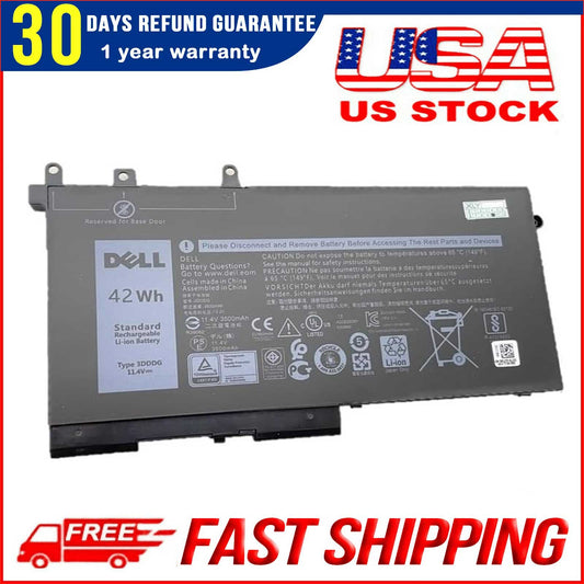 Genuine 3DDDG 03VC9Y 45N3J Battery Fit for Dell Latitude 5280 E5280 5290 5480 E5480 5490 5580 5590 Series Laptop Battery Replacement 11.4V 42Wh