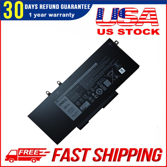 DELL 3HWPP Battery for Dell Latitude 5401 5410 5411 5501 5510 5511 Precision 3541 3551 Inspiron 7706 2-in-1 Inspiron 7500 2-in-1 Inspiron 7506 2-in-1 Black 03HWPP 10X1J N2NLL 1VY7F 451-BCMN 15.2V 68Wh