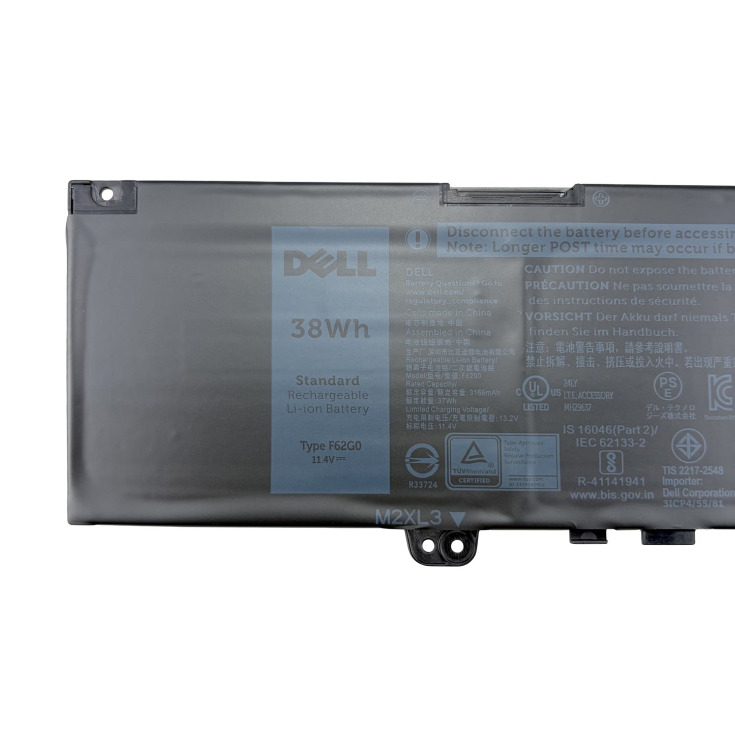 NEW Genuine 38Wh F62G0 39DY5 Battery Replacement for Dell Inspiron 13 7000 i7373 7373 7386 2-in-1 Laptop
