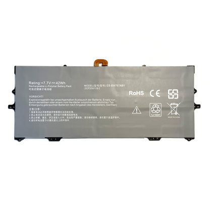 EB-BW767ABY Laptop Battery for Samsung Galaxy Book S NP767XCM NP930QCG NP767XCM-K02UK NP767XCM-K02US K02IT K02DE K01DE K01US K01CA K02CA SM-W767 SM-W767VZAAVZW 7.7V 42Wh/5454mAh
