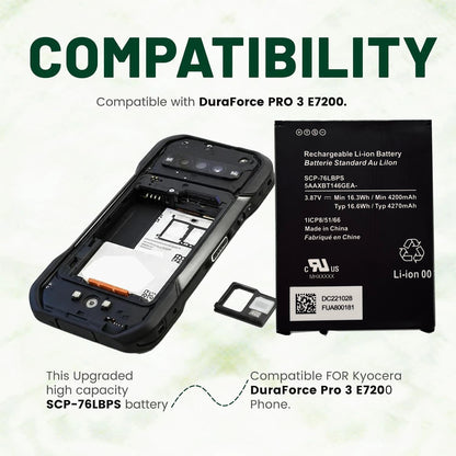 SCP 76LBPS Battery 2025 Upgraded Replacement Battery for E7200