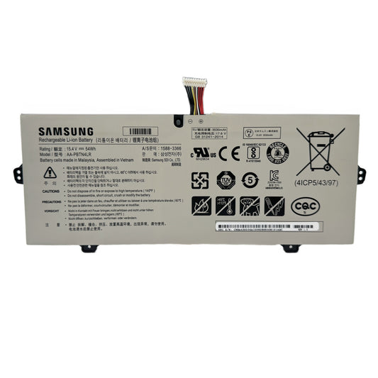 Genuine AA-PBTN4LR Laptop battery for Samsung Notebook 9 NP940X5N NP940X3M NP940X3N NP940X3M-K01US NP940X3M-K02US NP940X5M-X01US NP940X5N-X01US Series BA43-00386A 1588-3366 15.4V / 54Wh / 3530mAh / 4-Cell