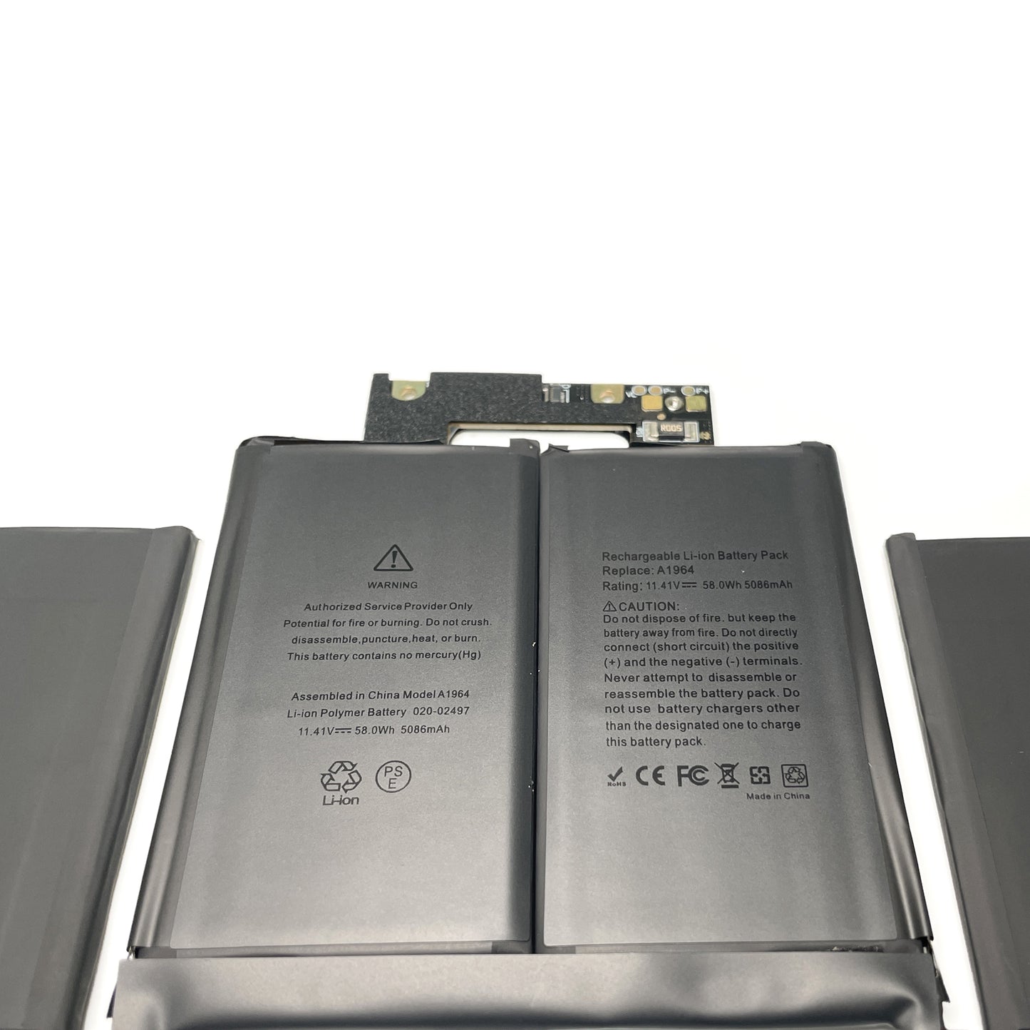 Genuine A1964 Laptop Battery for MacBook Pro 13" (A1989) Mid 2018 2019 A2251 2020 EMC 3214 EMC 3358 3348 BTO/CTO MR9Q2LL/A MR9R2LL/A MR9T2LL/A MR9V2LL/A MV962LL/A MV9A2LL/A MV962LL/A MV972LL/A 11.41V 58Wh