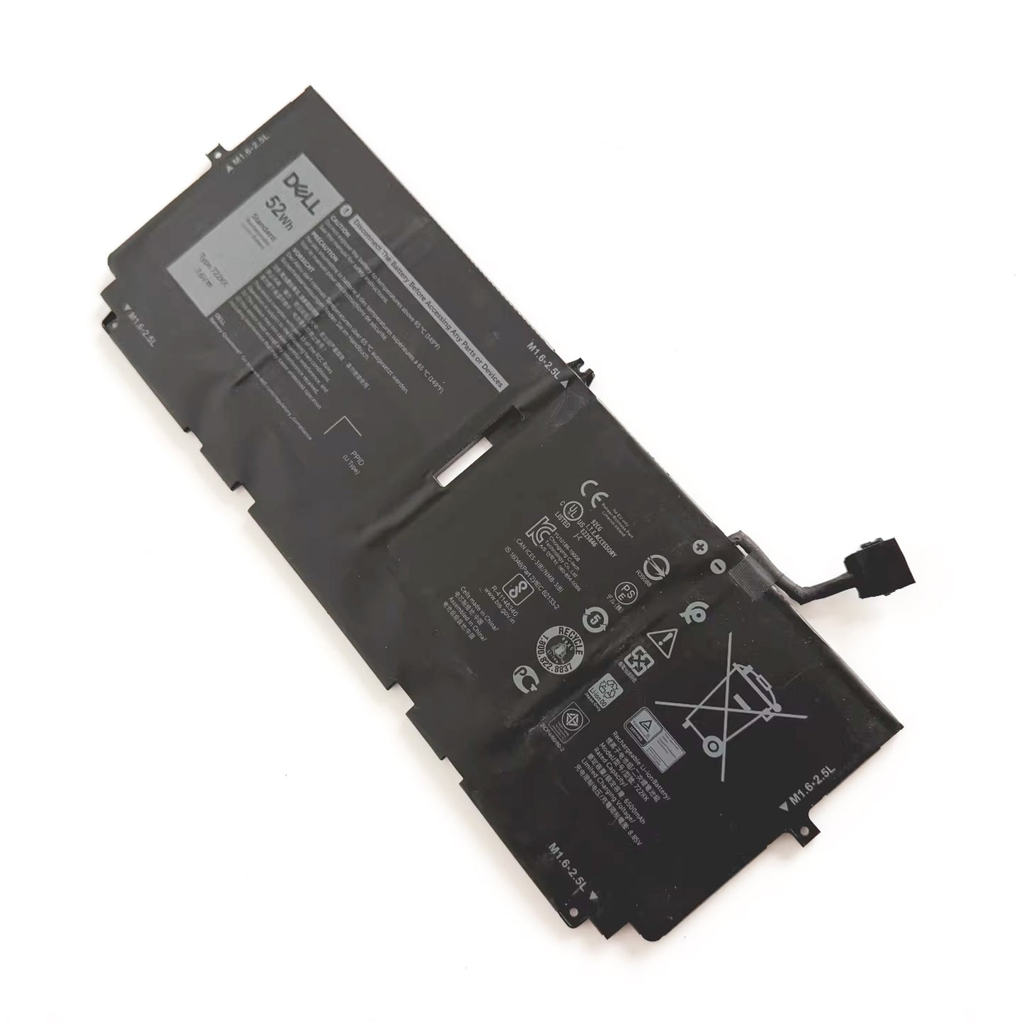 OEM Genuine 722KK 52Wh Battery Replacement for Dell XPS 13 9310 9300 Laptop (0WN0N0, 02XXFW, 2XXFW)