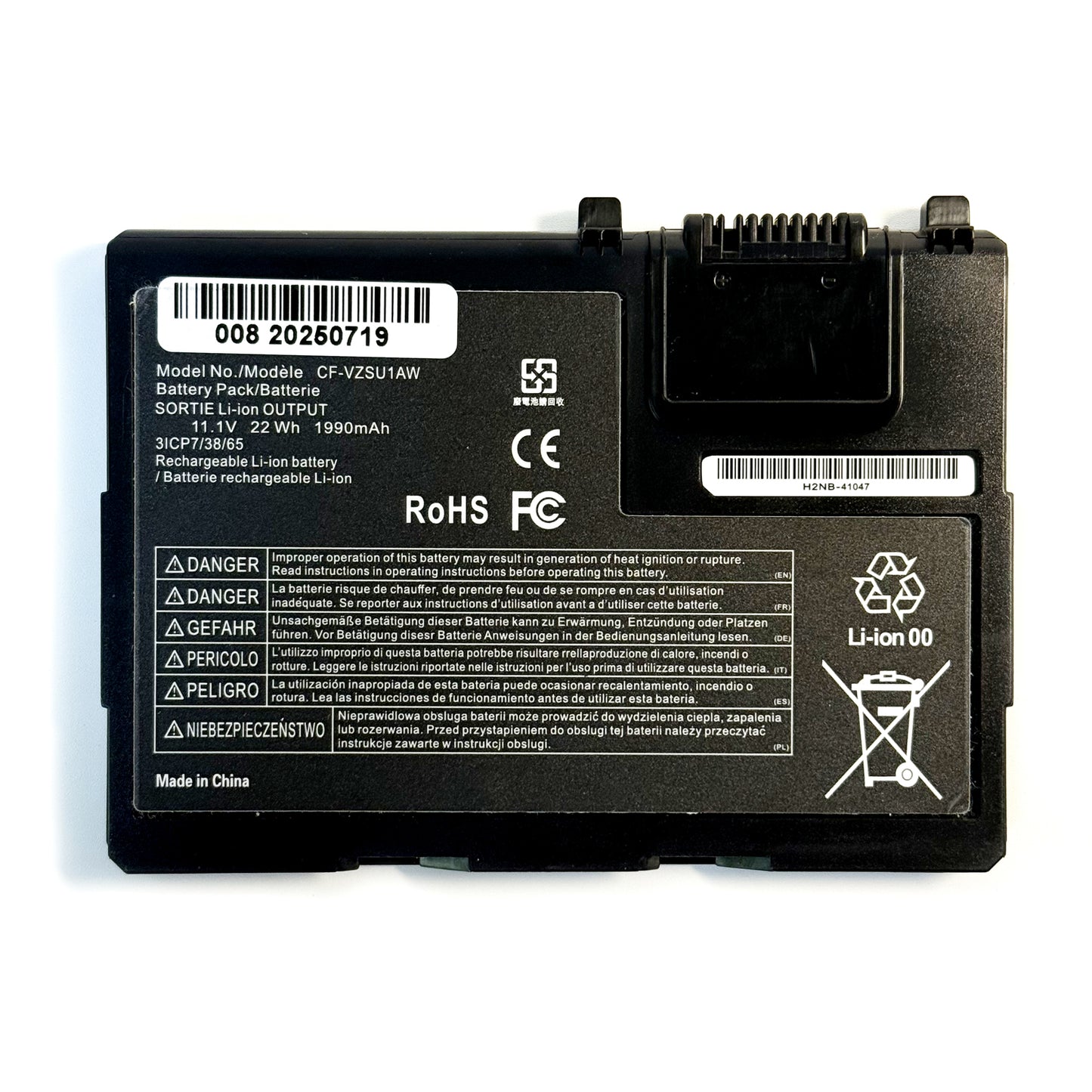11.1V 22WH 10.8V 45WH CF-VZSU1AW CF-VZSU1AR CF-VZSU1AJS CF-VZSU1BW VZSU1BR Original laptop battery for Panasonic CF-33 12 inch