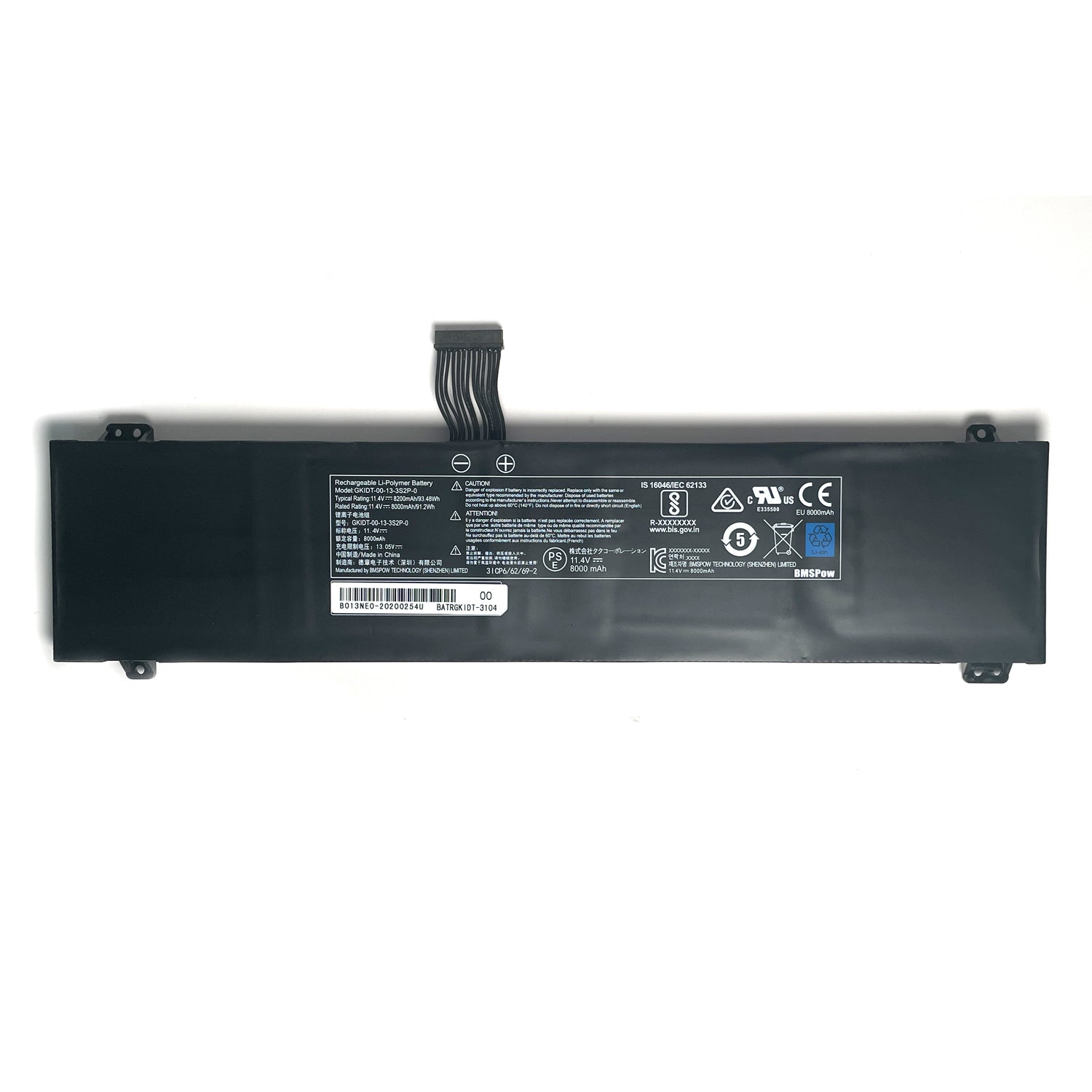 GKIDT-00-13-3S2P-0 Laptop Battery for Eluktronics MAG-15 & XPG Xenia 15 | 93.48Wh