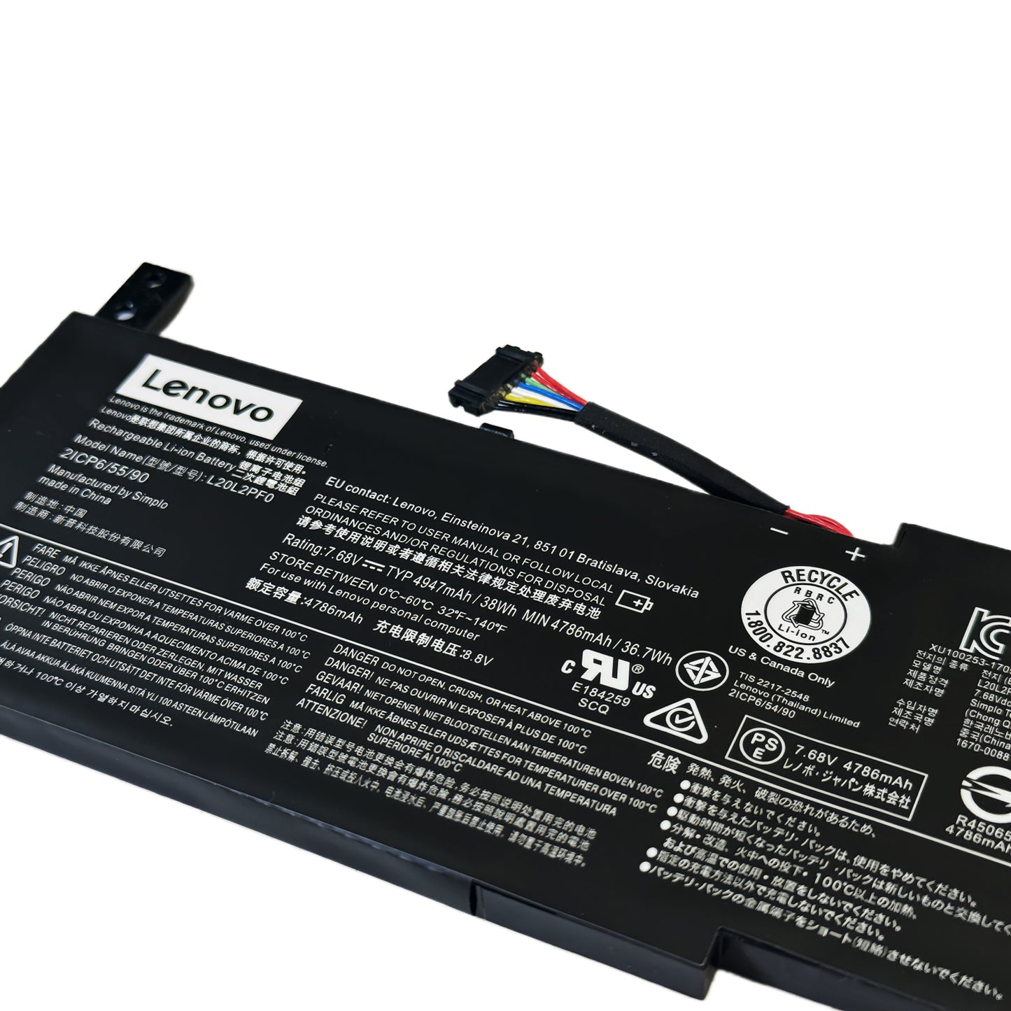 Genuine L20M2PF0 L20L2PF0 Laptop Battery Compatible with Lenovo IdeaPad 3-14ITL6 3-15ITL6 3-17ITL6 S14 V14 V15 V17 G2-ITL G3-IAP K14 Series L20M2PF8 5B11B36280 L20B2PF0 L20C2PF0 5B11B36273 5B11B36285