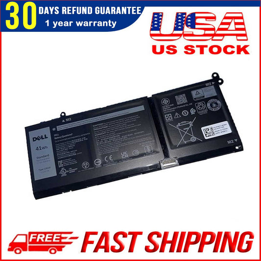 Genuine 41Wh G91J0 Laptop Battery Compatible with Dell Latitude 3320 3420 3520 Vostro 3510 3511 3515 5310 5410 5415 5510 5515 Inspiron 5418 5518 7415 2-in-1 0MGCM5 0FH3K2 V6W33 [11.25V 3467mAh 3-Cell]
