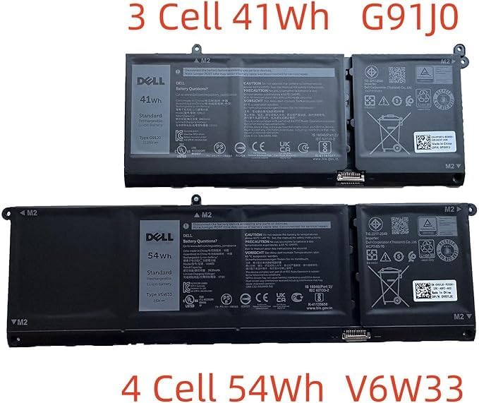 41Wh G91J0 Laptop Battery Compatible with Dell Latitude 3320 3420 3520 Vostro 3510 3511 3515 5310 5410 5415 5510 5515 Inspiron 5418 5518 7415 2-in-1 0MGCM5 0FH3K2 V6W33 [11.25V 3467mAh 3-Cell]