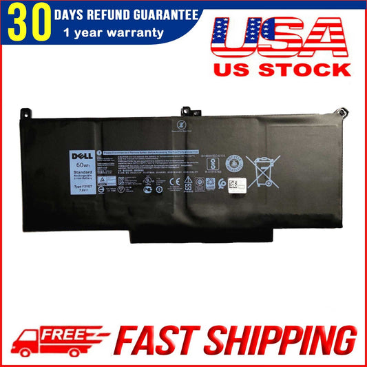Genuine F3YGT 2X39G 60WH Laptop Battery for Dell Latitude 12 7000 7280 7290 13 7000 7380 7390 P29S002 14 7000 7480 7490 E7280 E7480 E7490 E7290 E7380 Battery fits Dell 453-BBCF 451-BBYE KG7VF DM3WC DM6WC