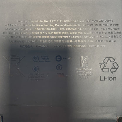 Genuine A1708 A1713 Laptop Battery Replacement for MacBook Pro 13 Inch A1708 (Late 2016, Mid 2017, Mid 2019, 2020), EMC 2978 3164, A2171 Battery for MacBook Pro 13 Inch A2159 (2019) A2289 (2020) A2338 (2020)