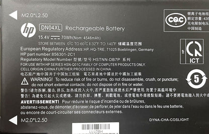 New Genuine DN04XL Battery for HP ZBook X2 G4 (HSTNN-DB7P, 856843-850)
