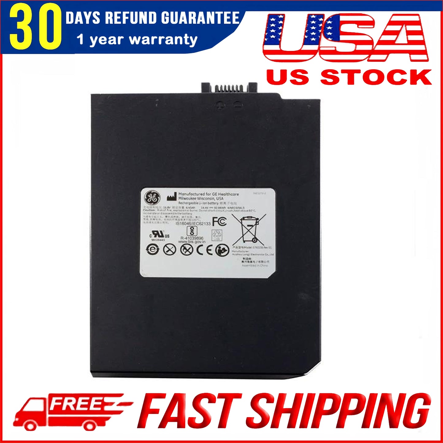 New Genuine 6450mAh 5792236 Battery for GE VIVID Q/VIVID I 5730471 KTI302054