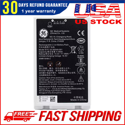 New Genuine 03-50049-001 / REF 5803177 Battery for GE Color Ultrasound (4INR19/66-2)