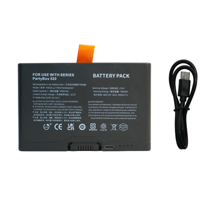 Genuine 5000mAh 108Wh High Capacity Replacement Battery for JBL PartyBox Stage 520 720 Portable Bluetooth Speaker FG2CELL21700