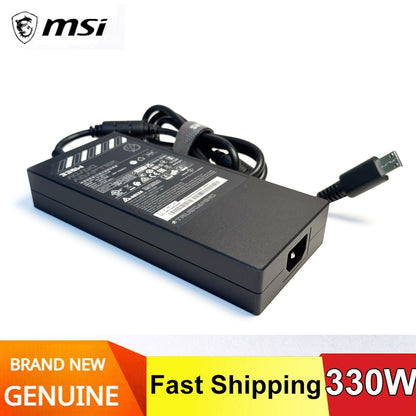Genuine 330W 280W ADP-330GB D Gaming Laptop Charger Compatible with MSI Raider 18 HX GE68HX GE78HX GP68HX GE66 Vector 16HX 17HX GP76 GP68HX Power Adapter